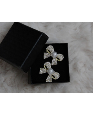 Kolczyki "Pearl Bow"