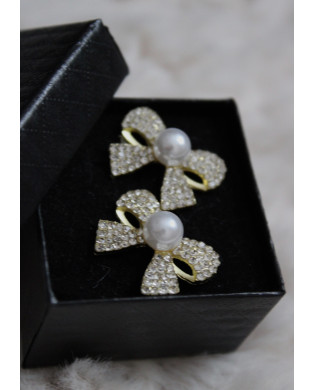 Kolczyki "Pearl Bow"