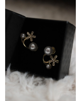 Kolczyki "Pearl Blossom Shine"